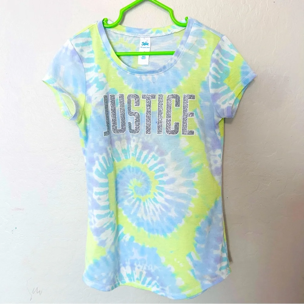 Justice Girls Short Sleeve‎ Tee Tie Dye Size 8